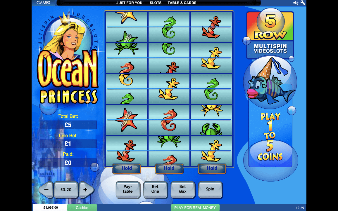 OCEAN PRINCESS ONLINE SLOT REELS